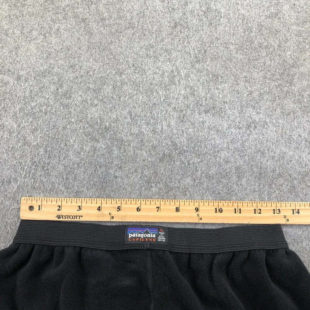 Patagonia Pants Mens XL Black Thermal Capilene Long Johns Base Layer Underwear